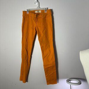 EUC Hollister Womens Denim Jeans Pants Orange 3 j26